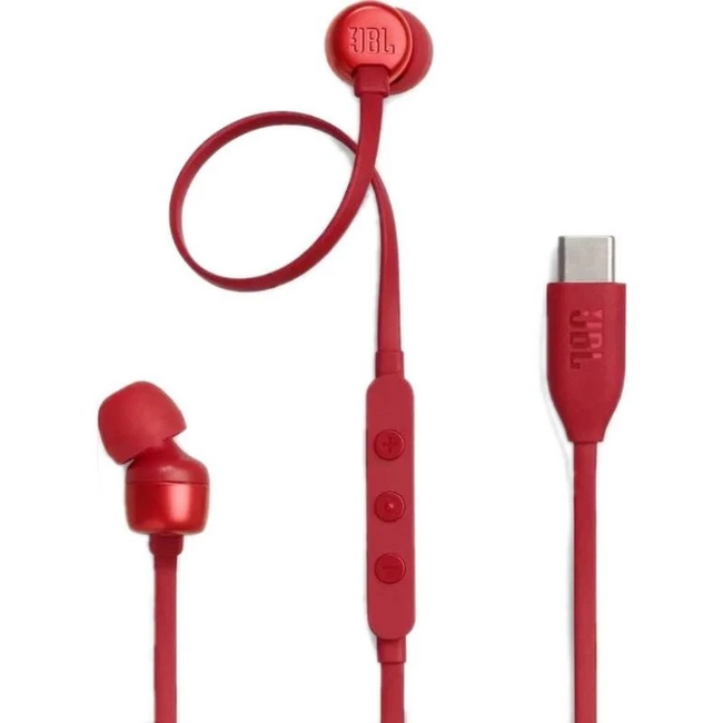 JBL Tune 310C USB-C Rojo - Auriculares In-Ear Hover Image
