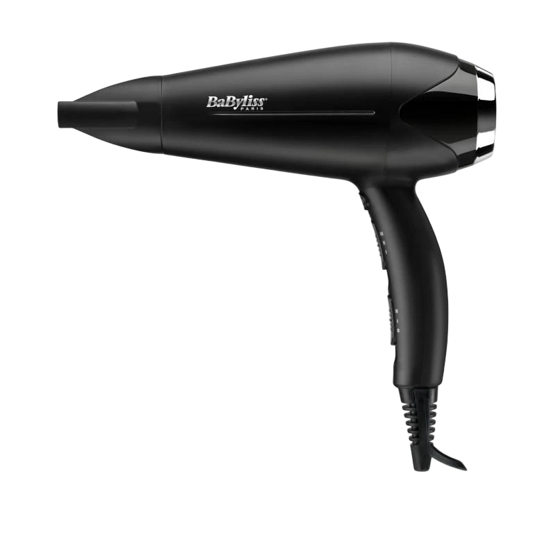 BaByliss Turbo Smooth 2200 D572DE Iónico Antiencrespamiento Negro cerámica 2 velocidades 3 temperaturas Secador de pelo