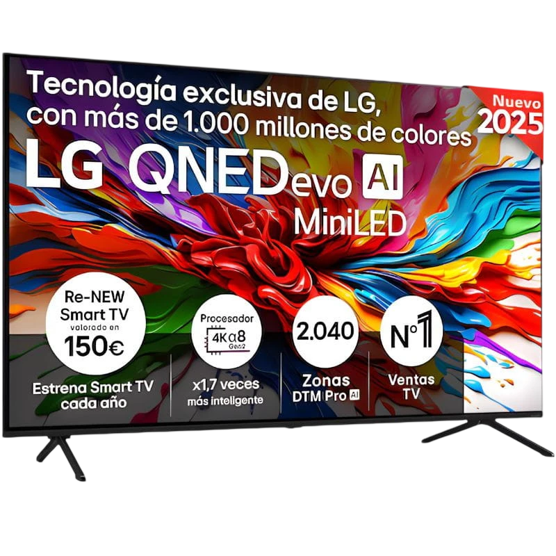 LG AI 55QNED92A6A 55"4K UHD QNED evo MiniLED Alfa8 Wi-Fi Smart TV