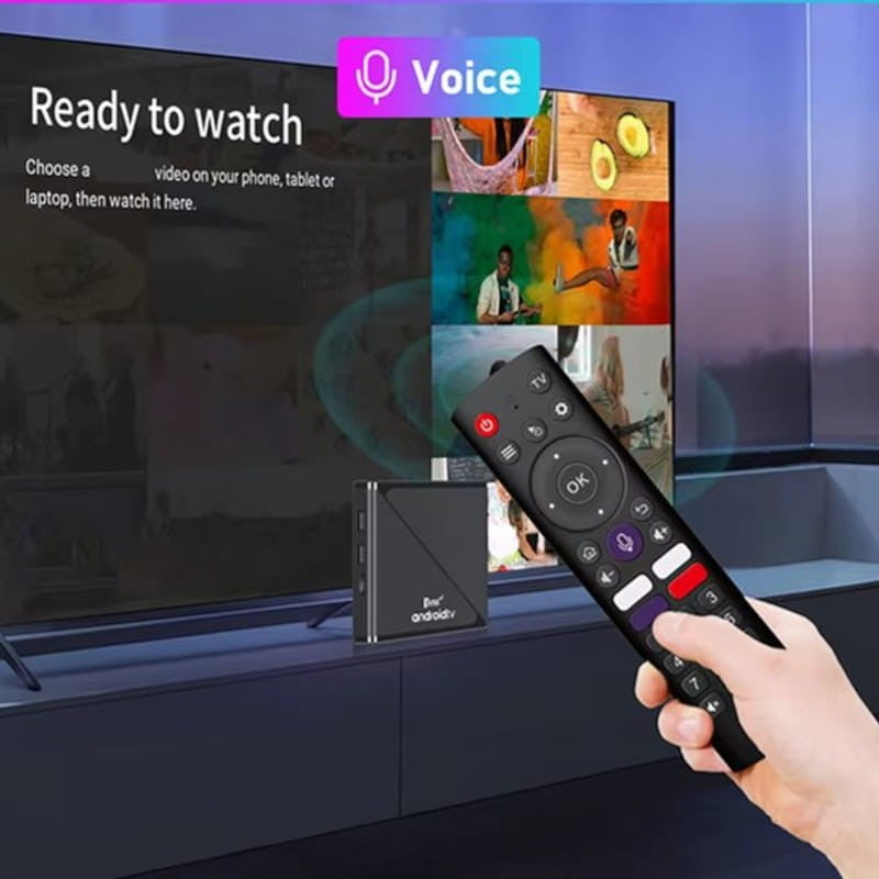 TV98 ATV Pro 8K H313 2GB/16GB Wifi Dual Android 14 Negro - Android TV