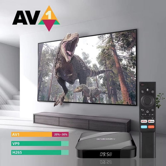 TV98 ATV W2 8K S905W2 4GB/32GB Android TV Box 8K WiFi Dual Band HDR10+ Main Image