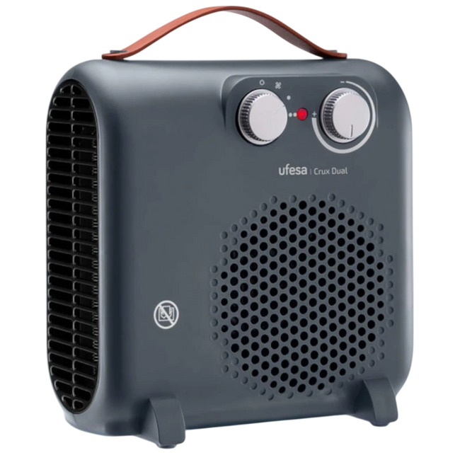Ufesa Crux Dual 2000W Gris - Calefactor eléctrico Interior Hover Image