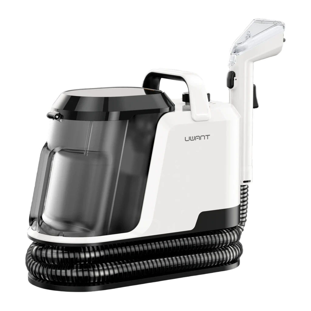 Uwant Y100 Steam Aspiradora de Agua Tapiceria, 1750W 18 kPa, Doble Depósito 1.2L y Autolimpieza - Modo Estándar, Agua Caliente y Vapor