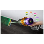 Dyson V15 Detect Absolute Niquel, Amarillo - Aspiradora Sin Bolsa/ Sin cable