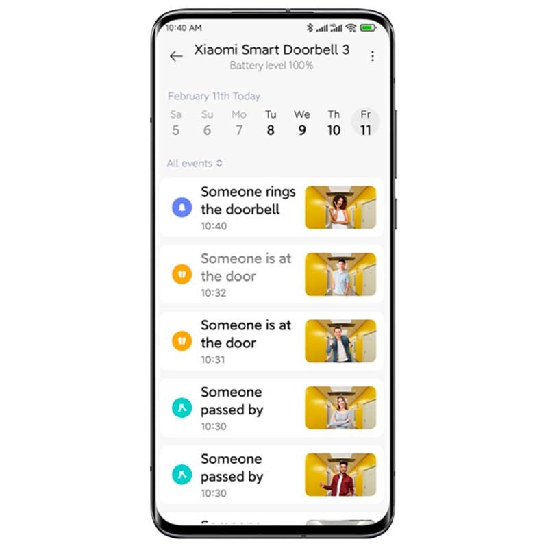 Videoportero Inteligente Wifi Inalámbrico Xiaomi Smart Doorbell 3
