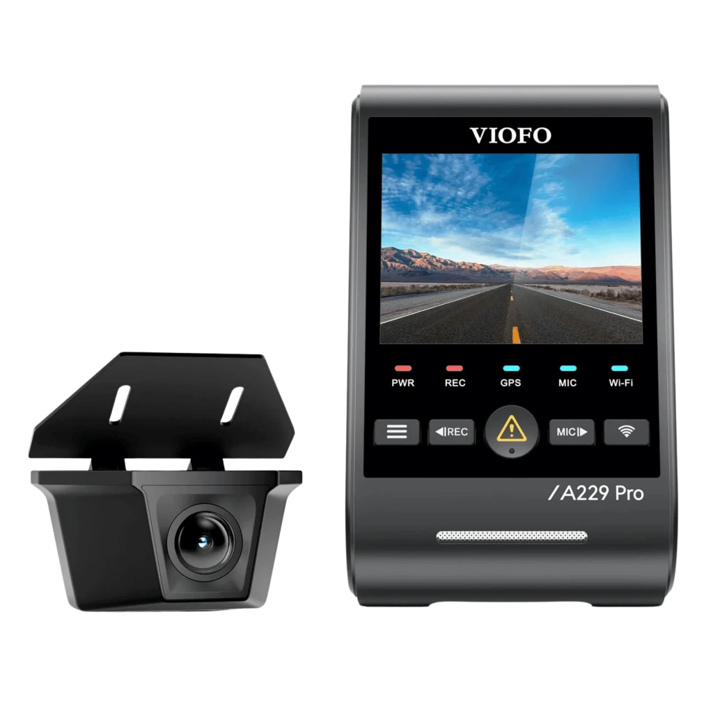 VIOFO A229 Pro-W 2CH 4K Cámara Delantera + 2K Waterproof Cámara Trasera with Dual Sony STARVIS 2 Sensors - Dash Cam