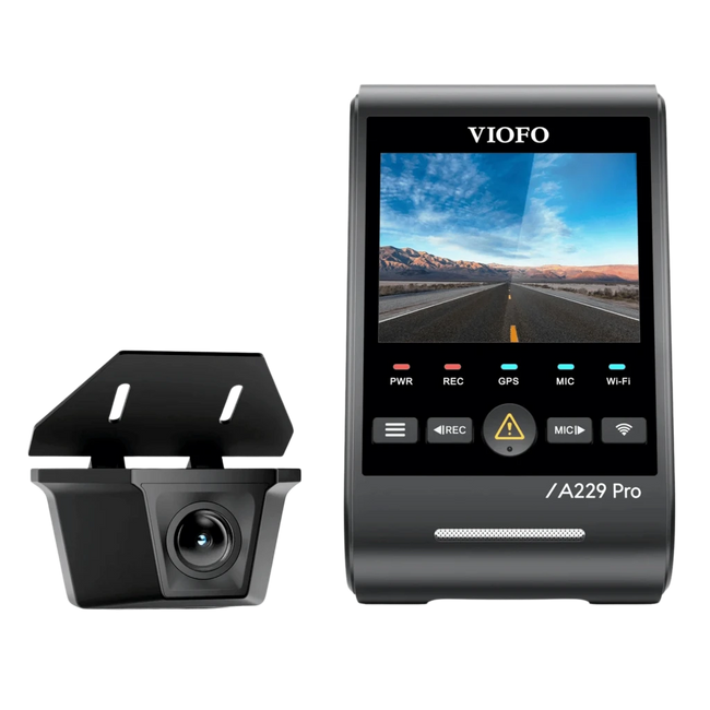 VIOFO A229 Pro-W 2CH 4K Cámara Delantera + 2K Waterproof Cámara Trasera with Dual Sony STARVIS 2 Sensors - Dash Cam Hover Image