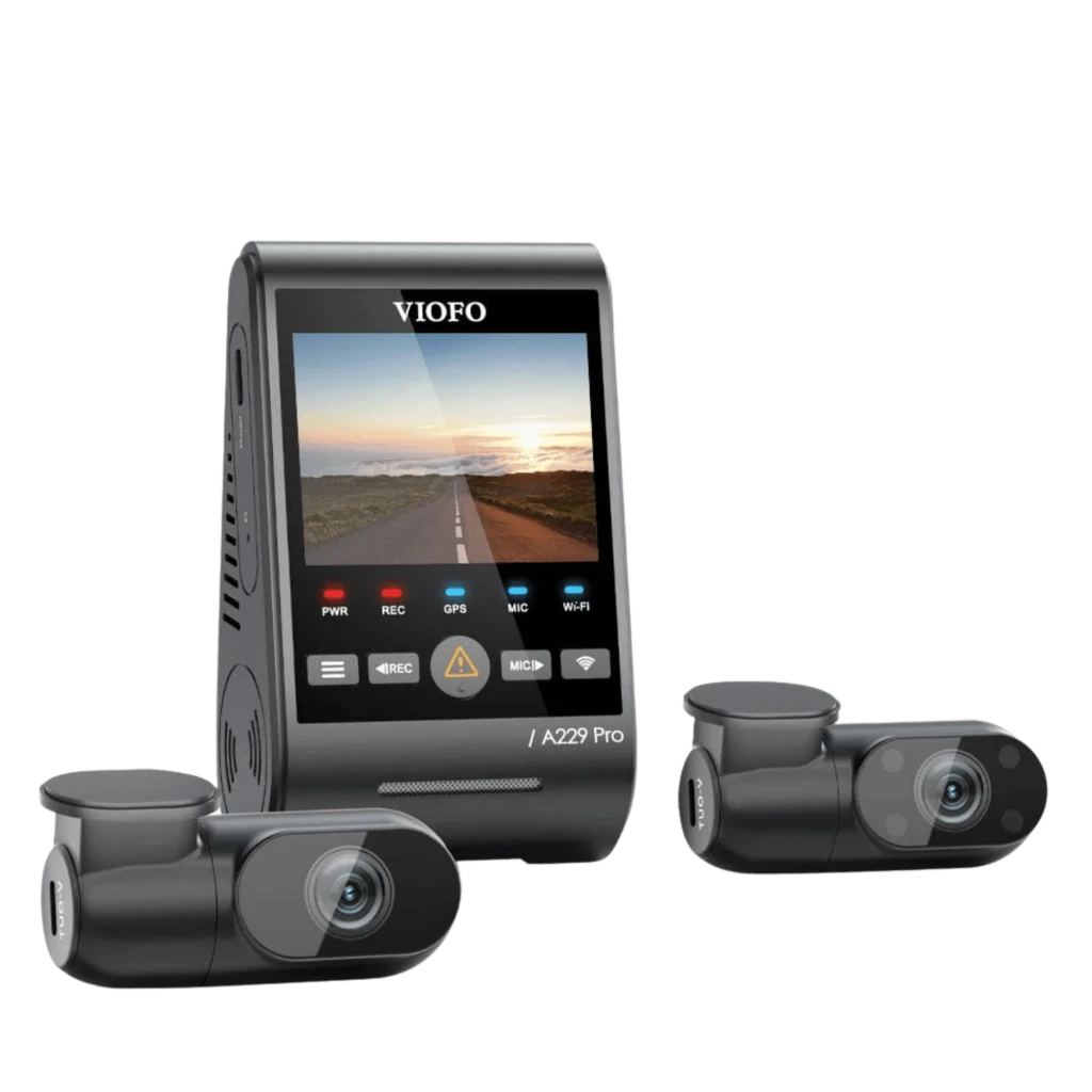 VIOFO A229 Ultra 3CH 4K Delantera + 4K Trasera + 4K Interior - DashCam