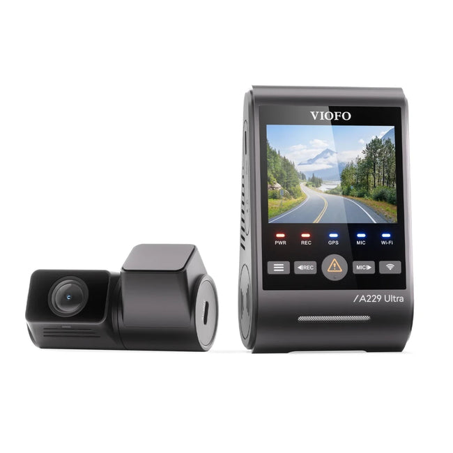 VIOFO A229 Ultra 2CH 4K Delantera + 4K Trasera - Dashcam con pantalla LCD de 2,4" Hover Image