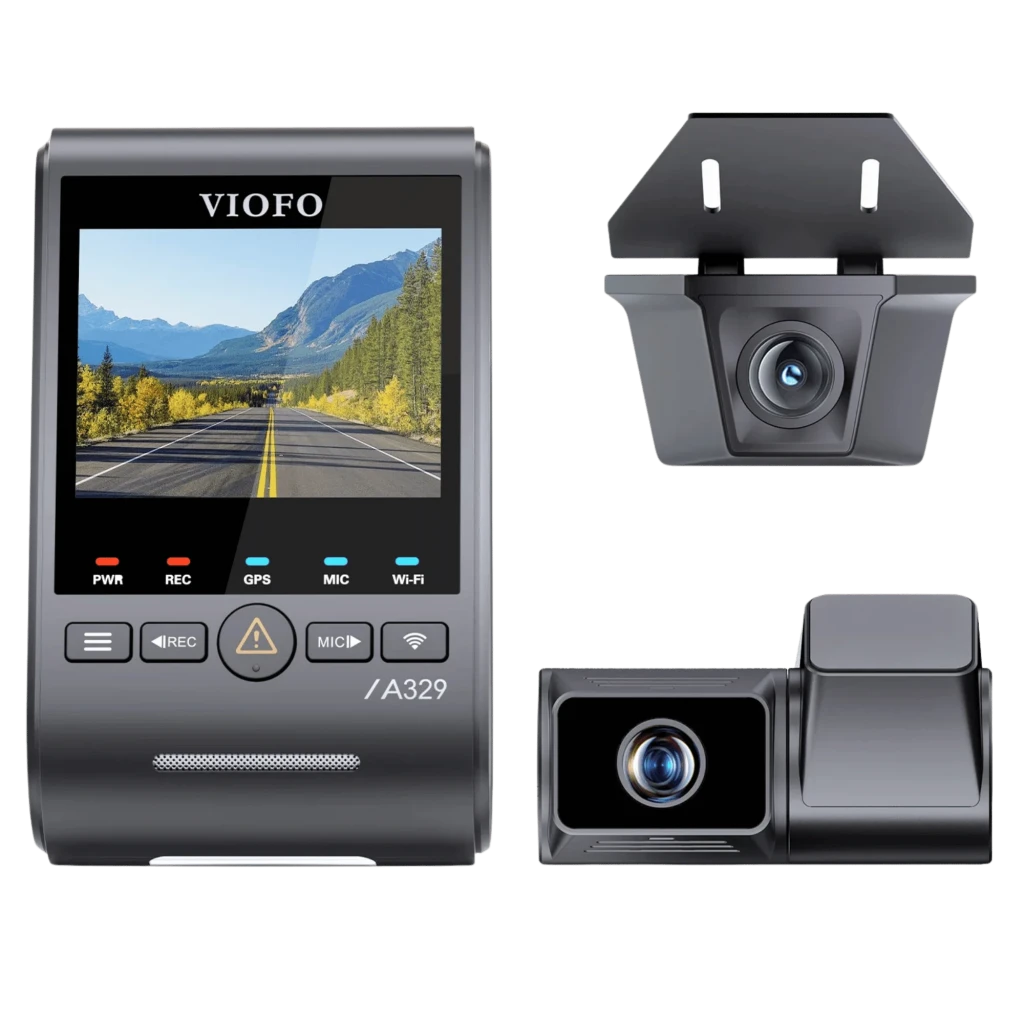 VIOFO A329TW 3CH: Dash Cam Triple con 4K, Teleobjetivo y Cámara Exterior IP67