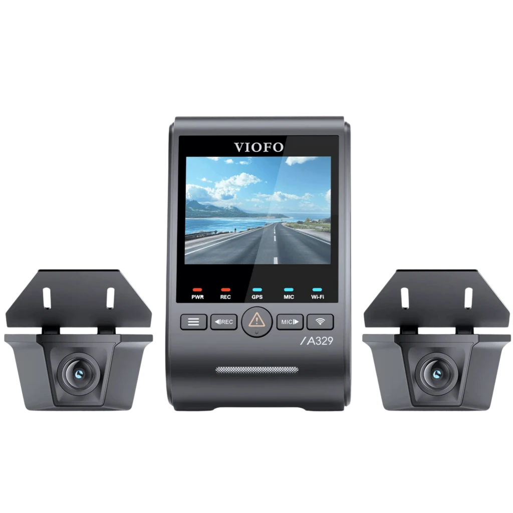 VIOFO A329WW 3CH 4K 30FPS Front + Dual 2K HDR Waterproof Rear Cameras - DashCam