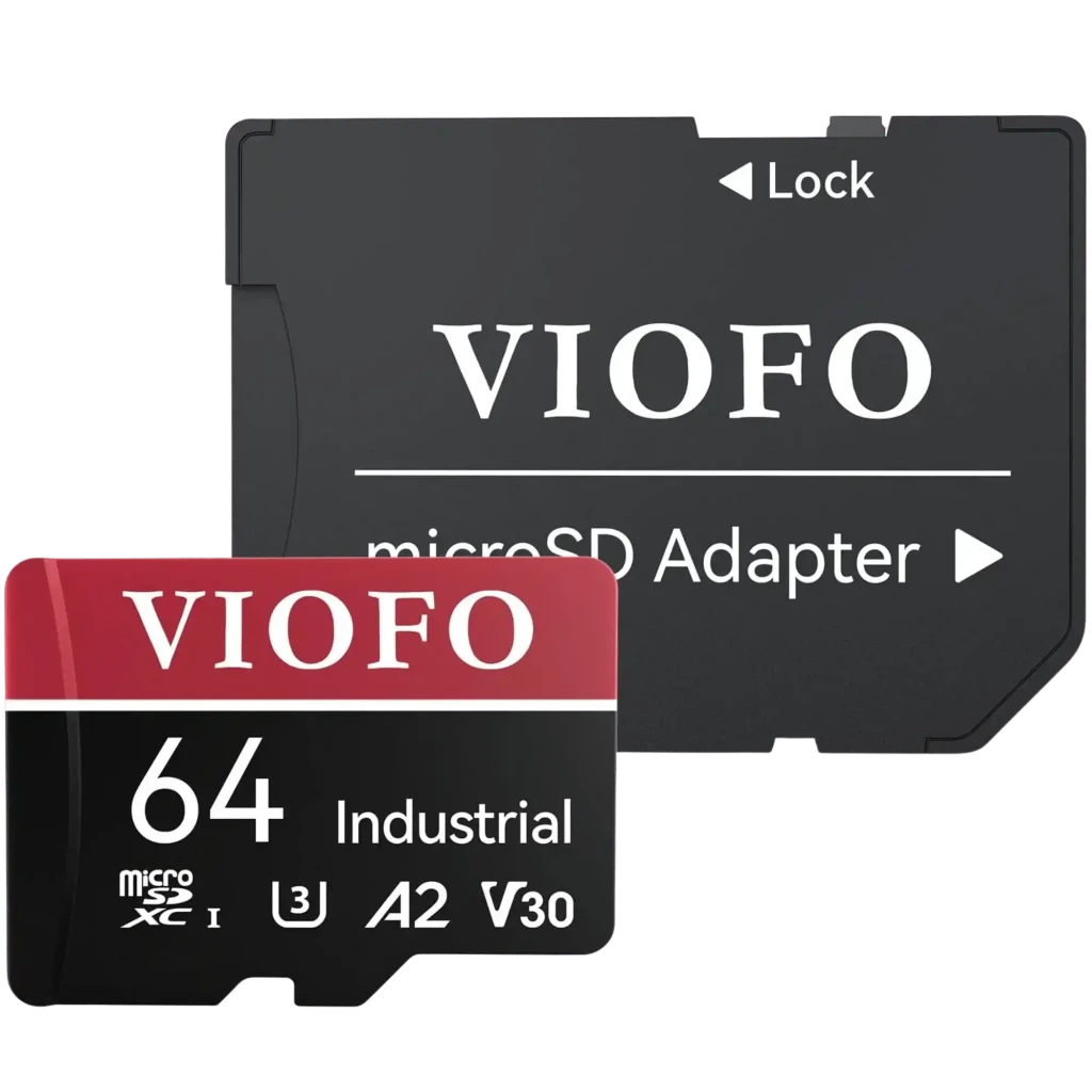 VIOFO Tarjeta Micro SD 64GB Industrial Grade MLC NAND - Dashcam y Seguridad