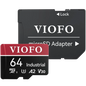VIOFO Tarjeta Micro SD 64GB Industrial Grade MLC NAND - Dashcam y Seguridad