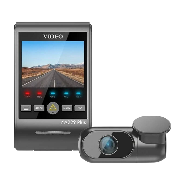 VIOFO A229 Plus 2K + 2K WiFi GPS - Dash Cam Hover Image