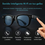 Gafas de Audio Inteligentes SMARTIA Vision Pro Charge - IA  Cámara 4K  Estuche portátil con 6 Cargas Extra