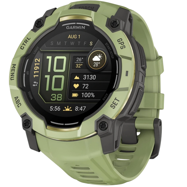 Instinct 3,50mm,AMOLED,Fern Green/Gray, Fern Green Band, WW Hover Image