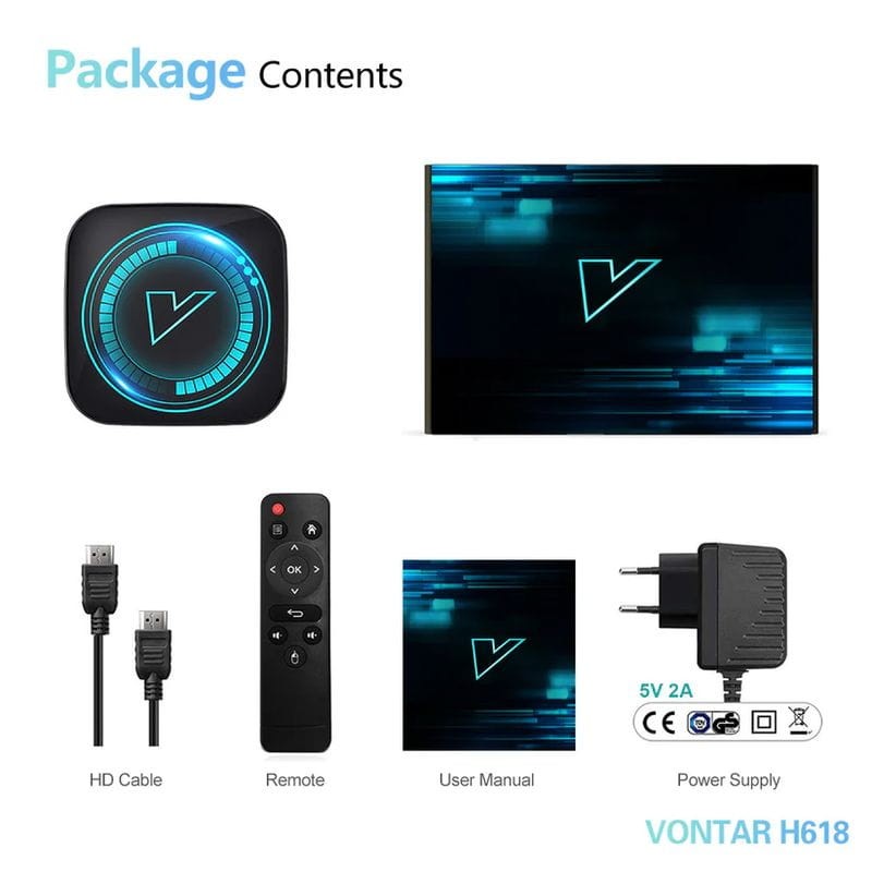 Vontar H618 4GB/64GB 4K Android 12.0 - Android TV