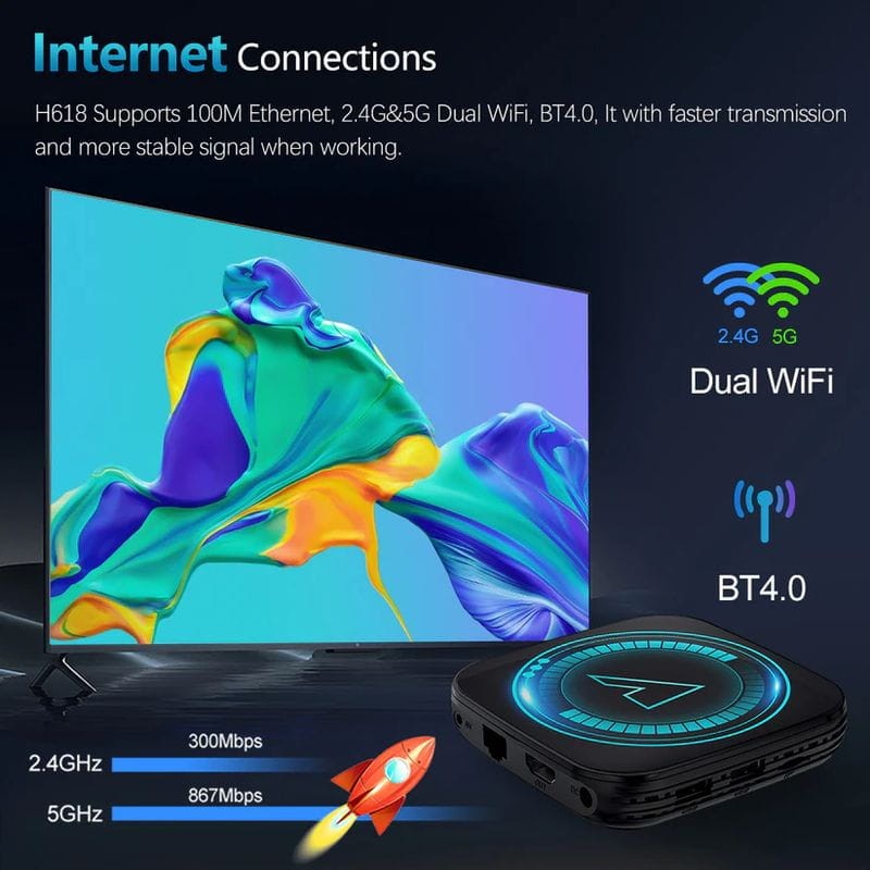 Vontar H618 4GB/64GB 4K Android 12.0 - Android TV