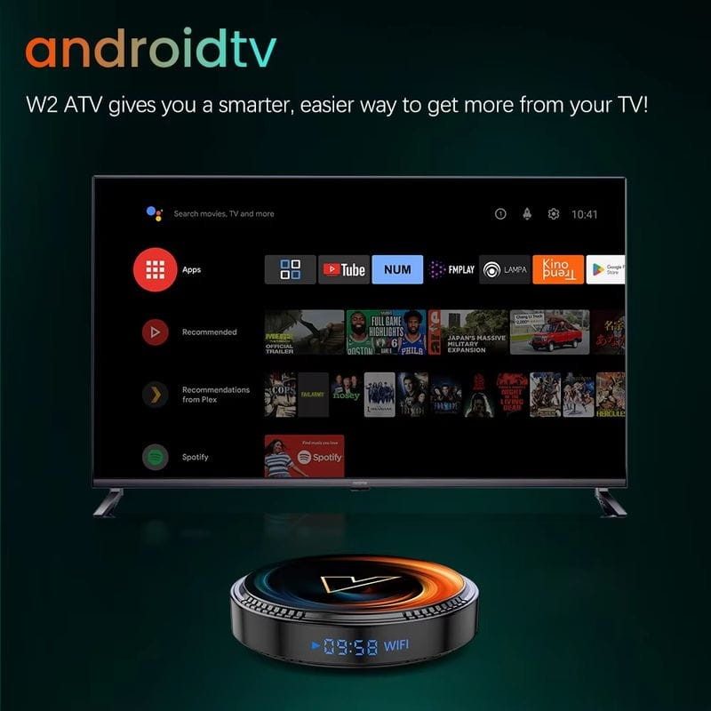 Vontar W2 ATV S905W2 2GB/16GB Dual WiFi Android 11.0 - Android TV