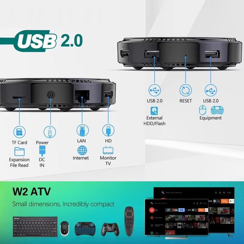 Vontar W2 ATV S905W2 2GB/16GB Dual WiFi Android 11.0 - Android TV