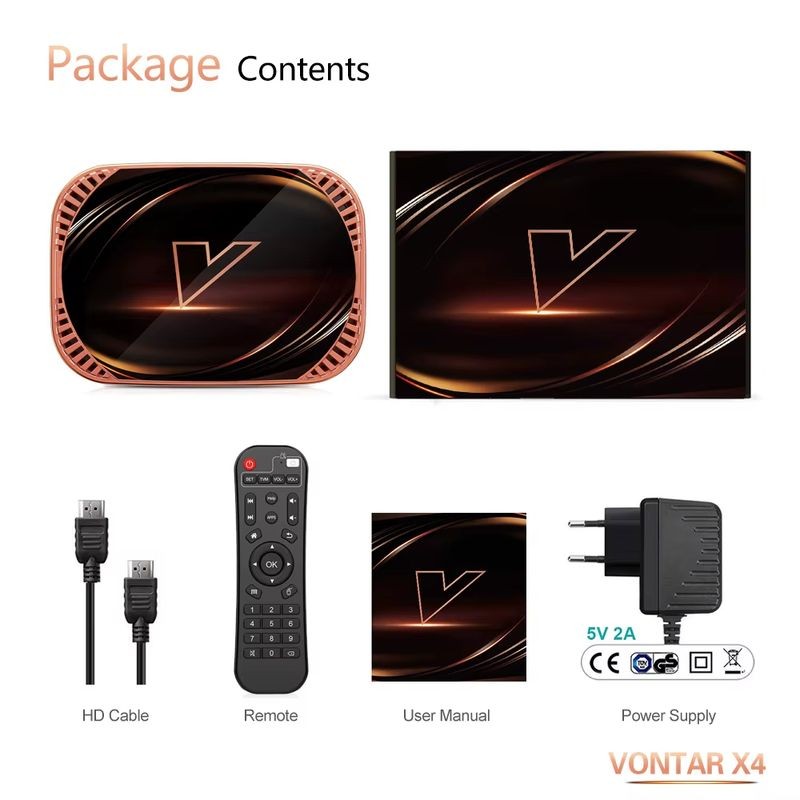 Vontar X4 S905X4 4GB/128GB Dual WiFi Android 11.0 - Android TV