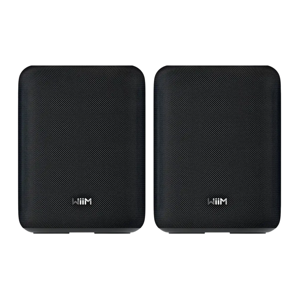 WiiM Sound Lite Negro 100W WiFi Chromecast compatible con Alexa Altavoz Bluetooth 5.3 Pack de 2