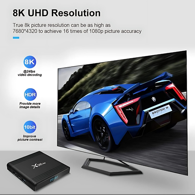 X96 Air 8K S905X3 4GB/32GB Android 9.0 - Android TV Main Image