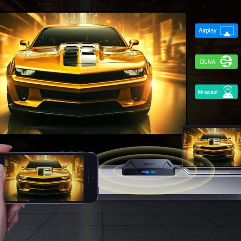 X96Q Pro Plus H728 4GB/64GB Wifi Dual Android 14 Negro - Android TV