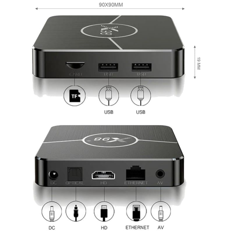 X98 Plus S905W2 4GB/64GB Dual Wifi Bluetooth Android 11 - Android TV