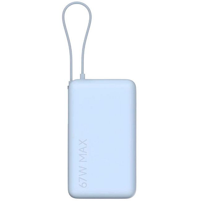 Xiaomi Power Bank 10000mAh (Cable integrado) 67W Azul Hielo Hover Image