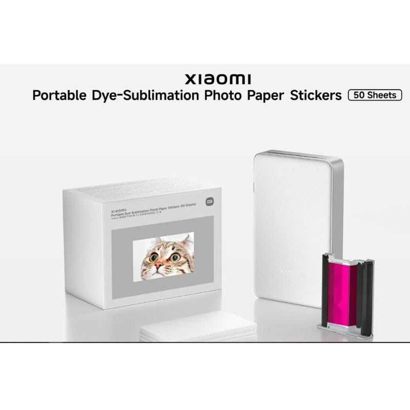 Pegatinas de papel fotográfico de sublimación para Xiaomi Photo Printer Pro (50 hojas)