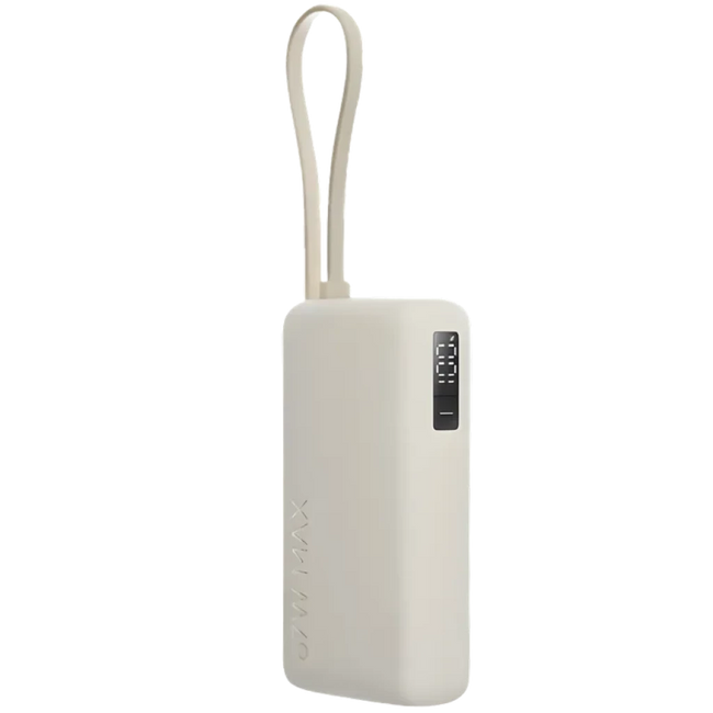 Xiaomi Power Bank 10000mAh (Cable integrado) 67W Beige - Tamao compacto - Display numérico Hover Image