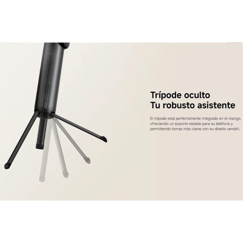 Xiaomi Selfie Stick Tripod Mini - Bastón de Selfie Bluetooth con Mini Trípode Negro