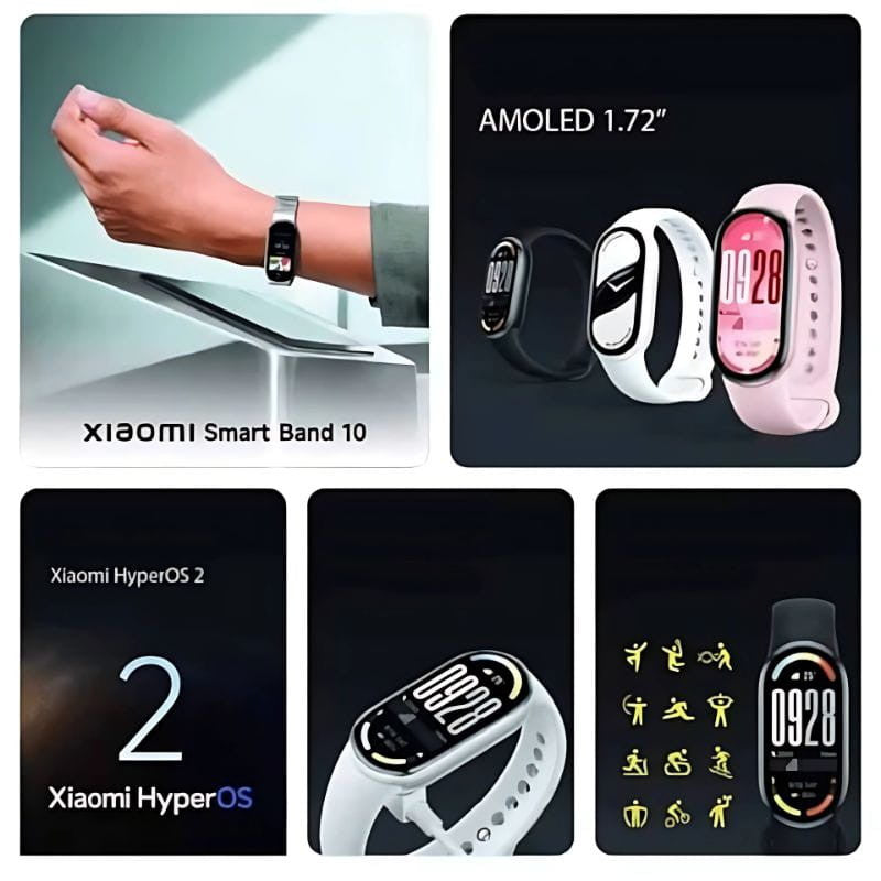 Xiaomi Smart Band 10 Negro - Pulsera de Actividad