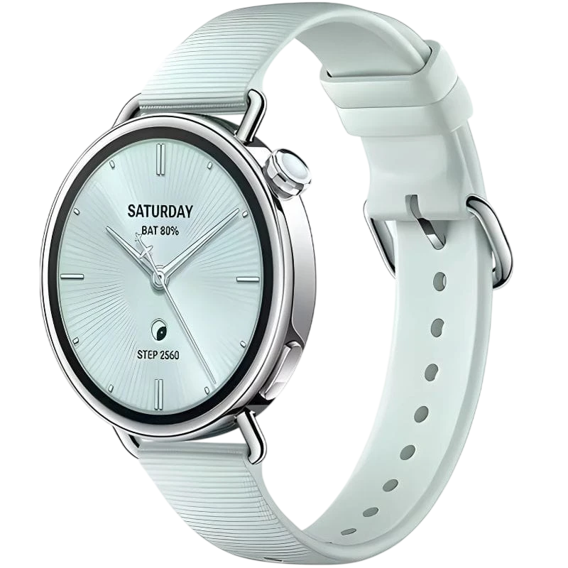 Xiaomi Watch S4 41mm con Correa de Caucho Fluorado Verde Menta