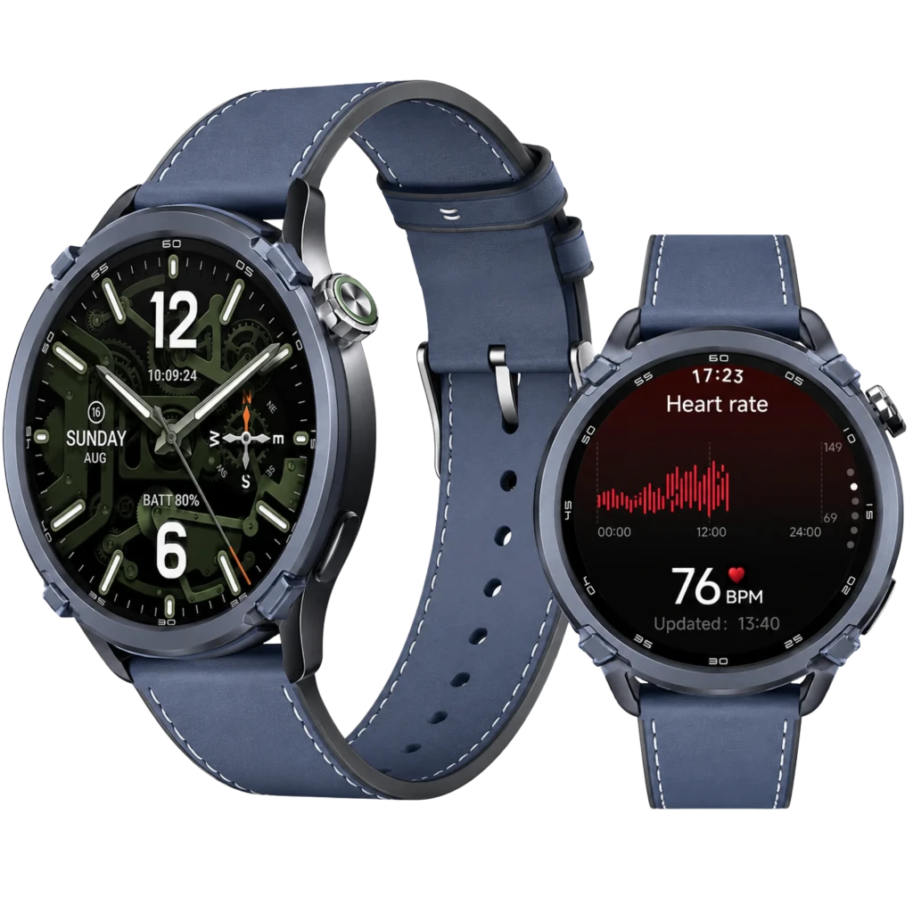 Xiaomi Watch S5 46 mm Azul Cerámico 1,48 pulgadas AMOLED GPS doble banda NFC 21 días +150 deportes 5ATM