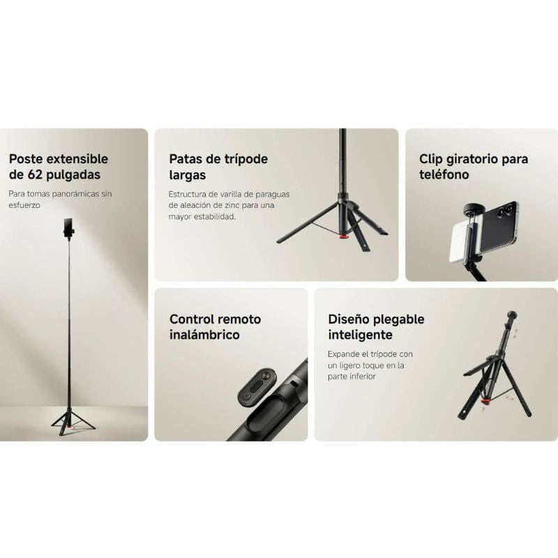 Xiaomi Zoom Floor Selfie Stick Tripod 62"