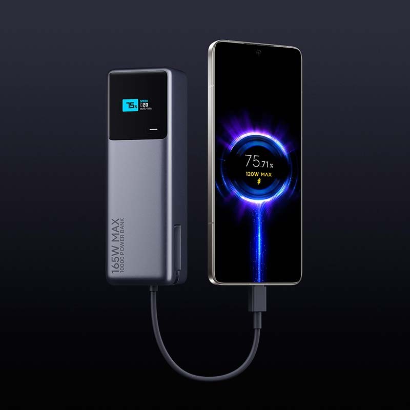 Xiaomi 165W Power Bank 10000mAh (Cable Integrado) - Banco de Alimentación