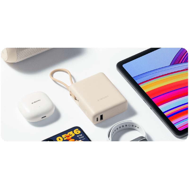 Xiaomi 33W Power Bank 10000mAh (Cable Integrado) - Banco de Alimentación Azul