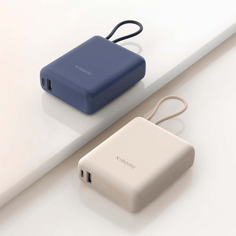 Xiaomi 33W Power Bank 10000mAh (Cable Integrado) - Banco de Alimentación Azul