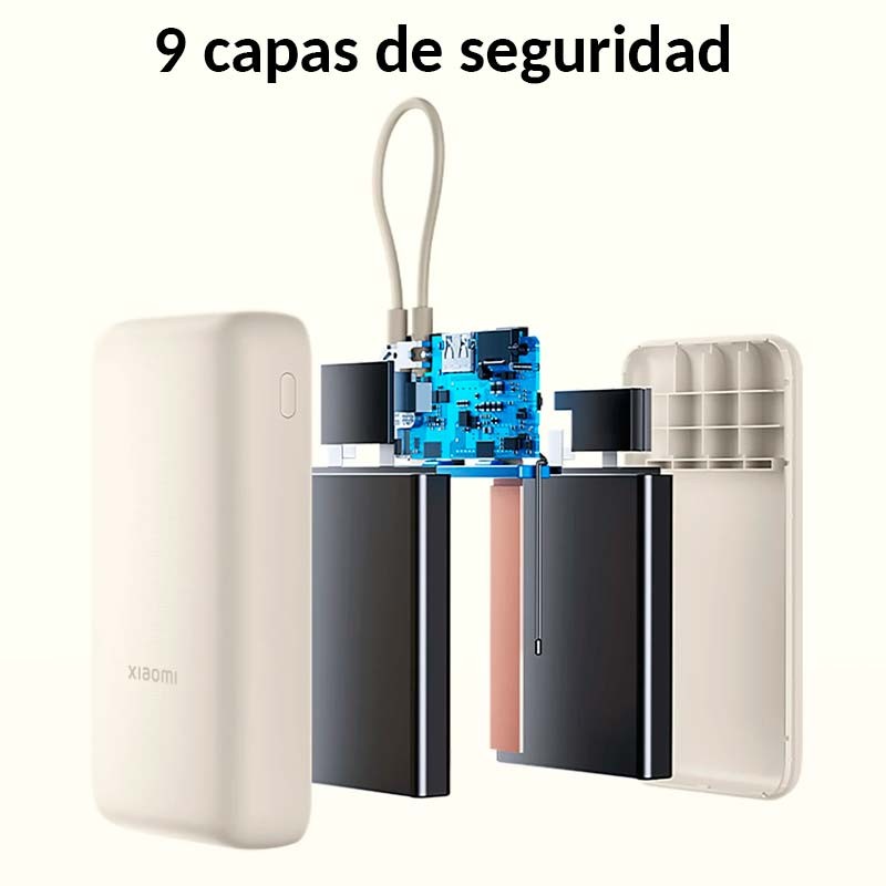 Xiaomi 33W Power Bank 20000mAh (Cable Integrado) Azul