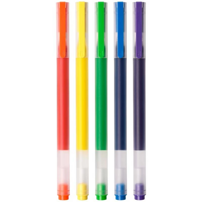 Xiaomi High-capacity Gel Pen (5-pack) - Bolígrafos Punta Fina de 0.5mm en 5 Colores Hover Image