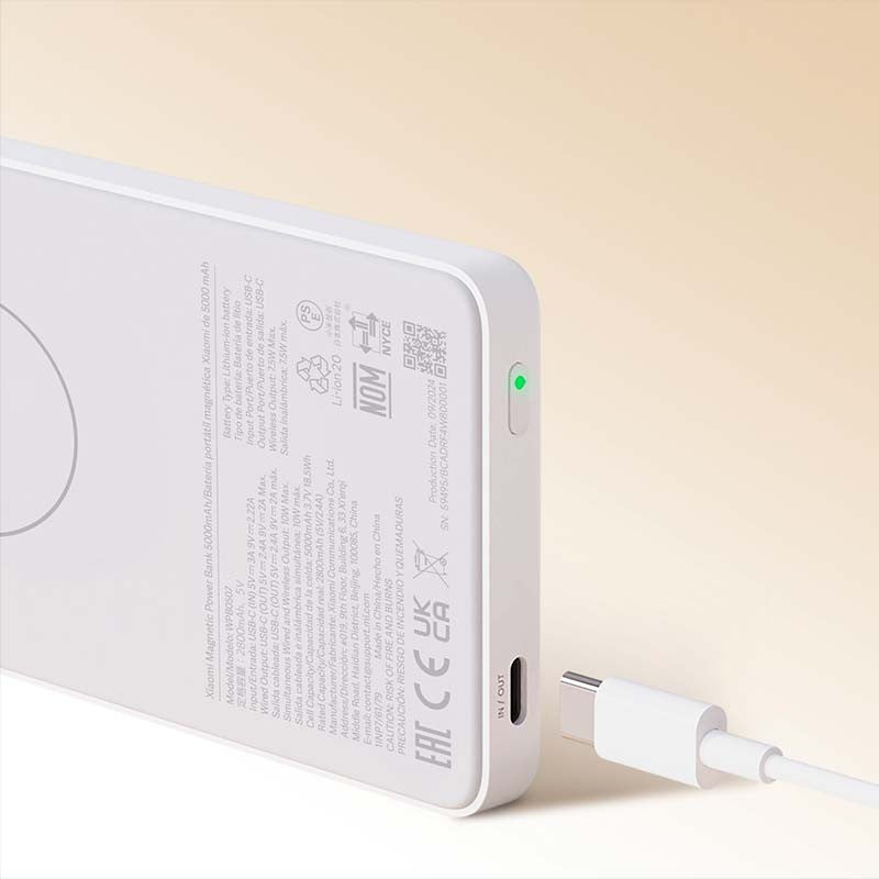 Xiaomi Magnetic Power Bank 5000mAh - Batería Portátil 20W con MagSafe