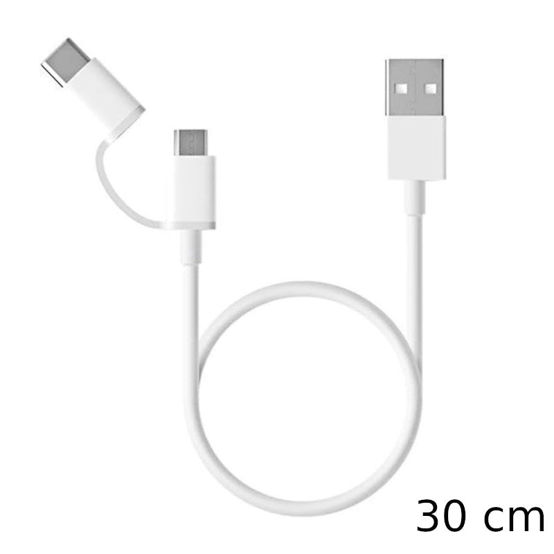 Xiaomi Mi Cable USB a USB Tipo C/Micro USB 30cm