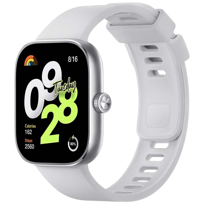 Xiaomi Redmi Watch 4 Plata - Reloj inteligente con GPS Hover Image