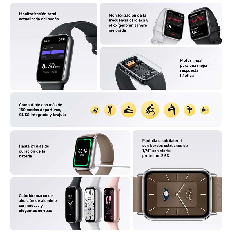 Xiaomi Mi Smart Band 9 Pro Oro Rosa - Pulsera de Actividad