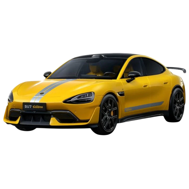 Xiaomi SU7 Ultra 1/18 Die-cast Model Car Amarillo Relámpago Hover Image