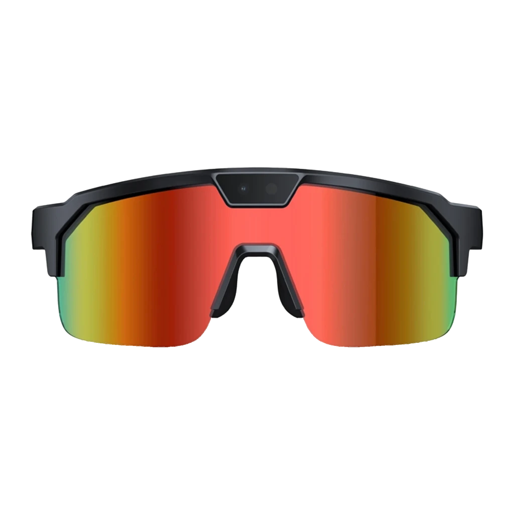 Zeblaze Q01 AI Sports Sunglasses Naranja 8MP WiFi Bluetooth Gafas inteligentes