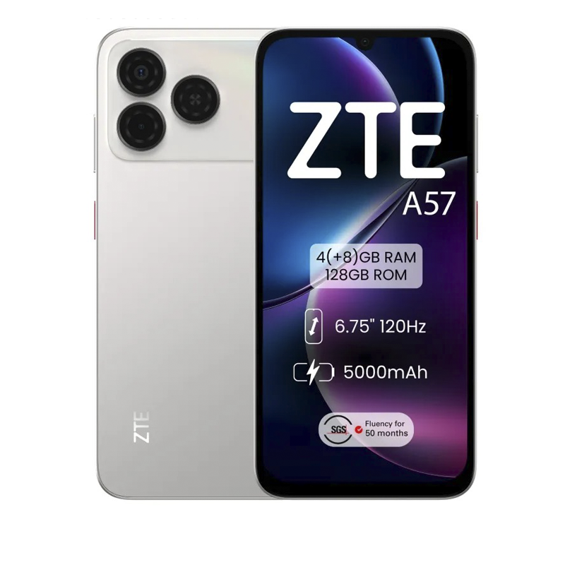 Zte Blade A57 6,75" Hd+ 4+8Gb/128Gb 8Mp/13Mp Cyber Silver